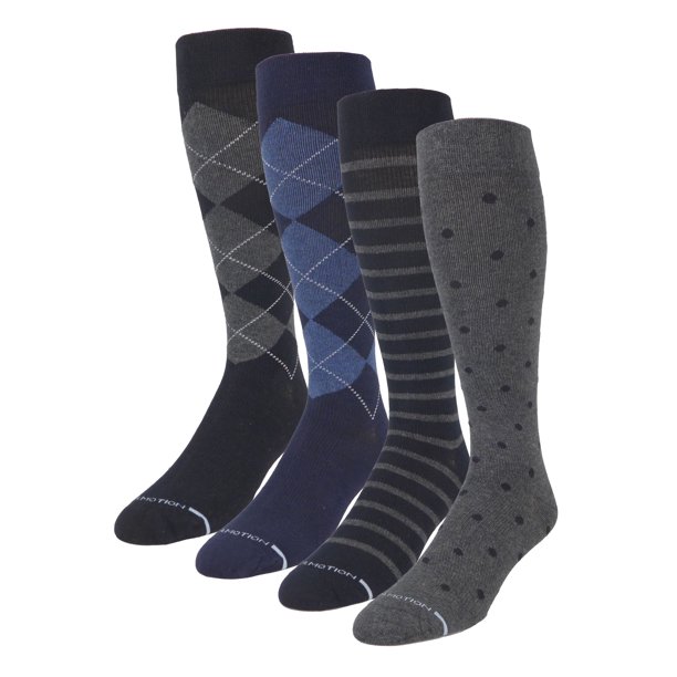 4 Pairs Pack Athletic Therapeutic Graduated Compression Men's Support