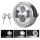 thumbnail image 1 of Faro Para Moto Retro Plateadas Universal 6.5in Con Soporte, 1 of 8
