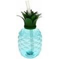 thumbnail image 4 of LED Light Up Pineapple Luau Yard Party Cups - 2 Pack - for Margaritas, Cold Drinks, Frozen Drinks, Fun Drinks, Kids Parties - Light Up Tumbler With Straw, 4 of 4
