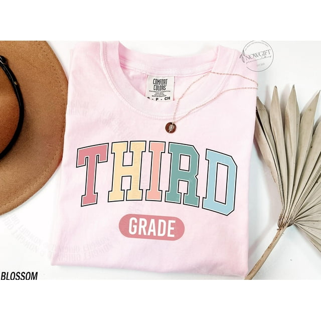 T-shirt Mignon de 3e Année, Équipe de Professeurs de 3e Année, T-Shirt d'École Assorti, Hello 3e Année Shi - comme sur l'Image - 2TG