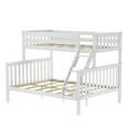 thumbnail image 3 of Plank+Beam Solid Wood Twin XL over Queen Bunk Bed for Adult, White, 3 of 7