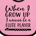 thumbnail image 4 of Inktastic Future Flute Player Music Gift Boys or Girls Baby Bib, 4 of 4