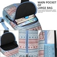 thumbnail image 4 of Sling Backpack,Christmas Folk Pattern Crossbody Bag with Water Bottle Holder,Waterproof Sling Bag for Men/Women with Chest Phone Holder for Hiking,Travel, 4 of 6