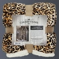 thumbnail image 5 of Leopard Print Sherpa Throw Blanket 54x68, 5 of 7