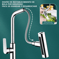 thumbnail image 3 of 4 En 1 Llave Mezcladora Para Fregadero Llave De Agua Cocina Xtellar plateado, 3 of 3