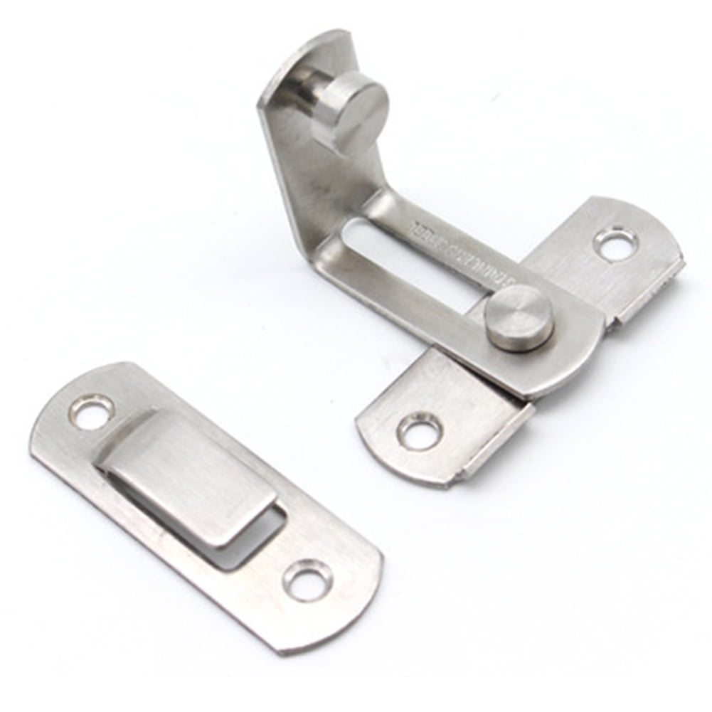 90 Degree Stainless Steel Door Lock Latch Sliding Lock Door Bolt For Home Doors