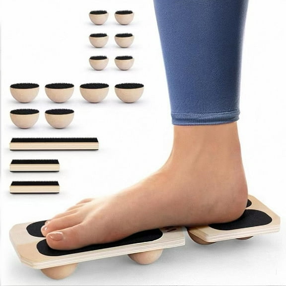 Rehab & Training System | Balance Board & Physical Therapy Manual for Foot and Ankle Rehab | Recover from Sprains, Plantar Fasciitis, Achilles Pain