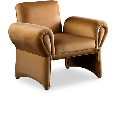 meridian furniture fleurette saddle velvet product