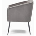 thumbnail image 4 of Adore Decor Rani Modern Velvet Accent Chair in Gray, 4 of 12