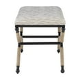 thumbnail image 6 of Linon Ashburn Campaign Bench Striped, 6 of 7
