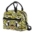thumbnail image 3 of HUIACONG Camouflage with Dinosaur Skeleton Print Insulated Lunch Bag, Aluminum Film Material Durable Portable Insulated Lunch Tote for Frequent Travelers, 3 of 10