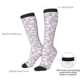 thumbnail image 4 of Hirioo Purple Rabbit for Adult Stockings Breathable Sock Non-Pilling,Contrasting Color Design, 4 of 6