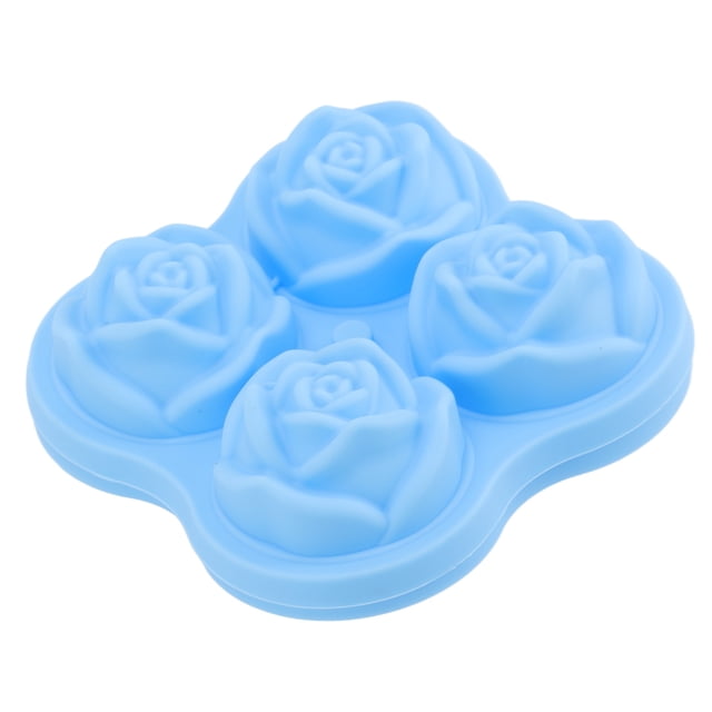 Bandeja De Cubitos De Hielo, Bandeja De Hielo Con Forma De Flor De Silicona Multiusos, 4 Agujeros Para Barra Familiar ANGGREK Descripción de la referencia