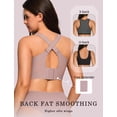 thumbnail image 3 of Sujetador inalámbrico de gelatina Bra OEAK para mujer, cobertura total, Dusty Rose XL, 3 of 8