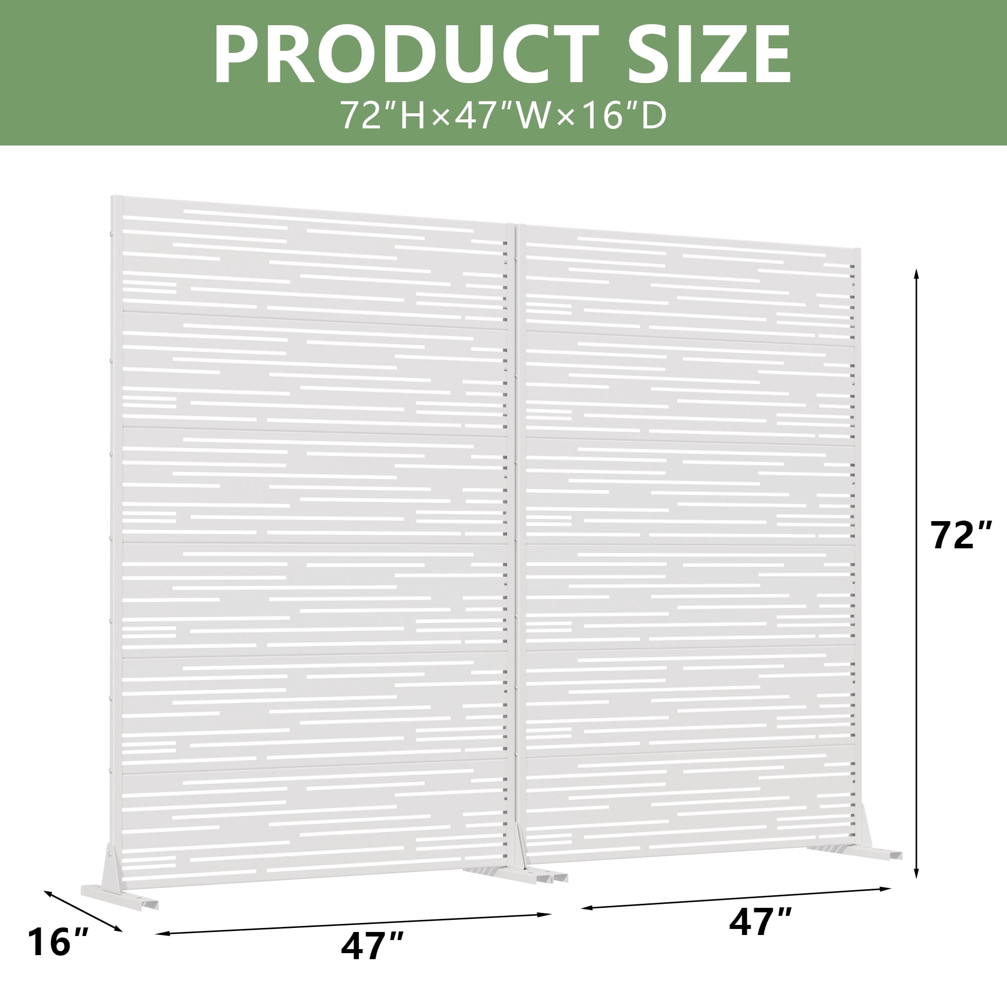 Metal Privacy Screen Panel Pattern