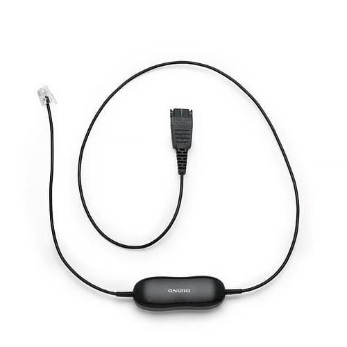 Jabra GN1200 7-Feet Coiled Smart Cord QD-to-RJ9 for GN Netcom Headset to Phones 