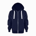 thumbnail image 2 of UAYOTSE Boys Hoodie Sweatshirt Full Zip Up Casual Long Sleeve Solid Jacket Kids Lightweight Outwear,Sizes 10-11 Years, 2 of 5