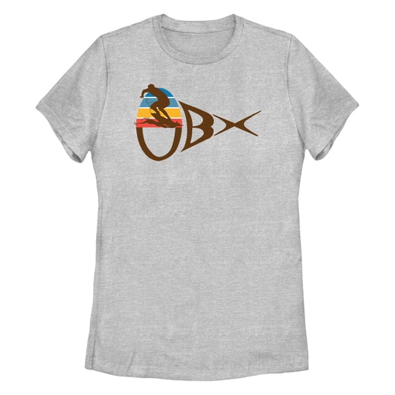 Women's Outer Banks OBX Surfing Silhouette Graphic T-Shirt