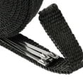 thumbnail image 4 of 2.5cm x 5M Fiberglass Exhaust Header Pipe Heat Wrap Tape 4 Stainless Ties 2000°F High Temp Insulation Universal for Car Motorcycle Engine Exhaust Noise Reduction Burn Protection, 4 of 5