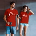 thumbnail image 4 of FASHOFT Couples Tshirt for Women Love Hearts Letter Print Tee Top Valentines Day Matching Shirts for Couple Red M, 4 of 5