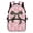 Pink Camo Bow, variant on Jeiento Tan Camo Brown Bow Schoolbag for High School 17 Inch Two Side Elastic Pockets Front Quick Access Zipper Backpack Book Bag for Teens