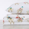 thumbnail image 4 of Great Bay Home Turkish Cotton Printed Flannel Sheet Set  (Full, Llama), 4 of 7