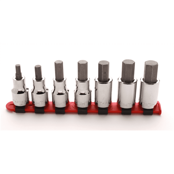 Wright Tool 3/8"Dr Hex Bit Skt Set 7Pc