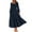 Dark Blue, variant on Gspmoly Women Dresses, Women'S Elegant Long Sleeved Pleated Layered Casual Dress Sundresses for Women Deals of The Day