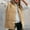 Khaki, variant on AOOCHASLIY Women Coat Women's Winter Solid Color Cotton Cardigan Coat Zipper Top Hoodless Casual Coat Jacket