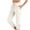 F33 White, variant on Curuila Womens Pants With Pocket Comfort Solid Color Drawstring Elastic Waist Casual Mid-Calf Trousers White Size 2Xl