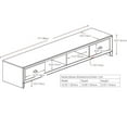 thumbnail image 6 of Pemberly Row Black Engineered Wood TV Stand with Drawers for TVs up to 85", 6 of 14
