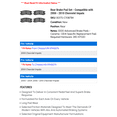 thumbnail image 2 of Rear Brake Pad Set - Compatible with 2000 - 2010 Chevy Impala 2001 2002 2003 2004 2005 2006 2007 2008 2009, 2 of 2