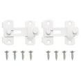 thumbnail image 1 of Uxcell 2-Pack Flip Latch Gate Latch, Cerradura deslizante de puerta de granero de 3 pulgadas para puerta de granero [Blanco mate], 1 of 7