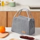 thumbnail image 4 of Moyic Bolsa de almuerzo térmica práctica para picnics y bolsas Bento, bolsas de almuerzo con aislamiento de gran capacidad Mostrada Con Correa+Negro, 4 of 6