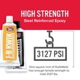 thumbnail image 3 of Epoxy J-B Weld KwikWeld, acero de tamaño profesional, 295 ml, paquete doble, 3 of 7