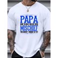 thumbnail image 1 of Men's "PAPA" Graphic Print T-shirt For Summer, Men's Clothing, 1 of 5