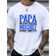 thumbnail image 1 of Men's "PAPA" Graphic Print T-shirt For Summer, Men's Clothing, 1 of 5