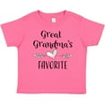 thumbnail image 3 of Inktastic Great Grandmas Favorite- Heart Great Grandchild Boys or Girls Baby T-Shirt, 3 of 5