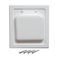 thumbnail image 3 of YWIYIUD 3 Pcs Joint de Porte Blanc Résistant à l'Usure pour Évent de Sécheuse, Couvercle d'Évent Double pour Usage Extérieur avec Amortisseur de contre-Courant, Capuchon d'Évacuation Mural pour Sécheuse, Salle de Bain et Ventilateur, 3 of 4
