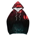 thumbnail image 5 of Women's Halloween Hoodies Pumpkin Ghost Print Oversized Pullover Long Sleeve Drawstring Sweatshirt Spooky Tops with Pocket, 5 of 5