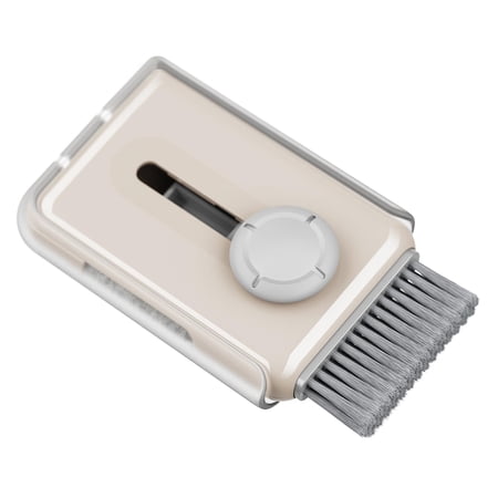 Multipurpose Corner Slit Duster Laptop Portable for Keyboard Earphone Camera apricot