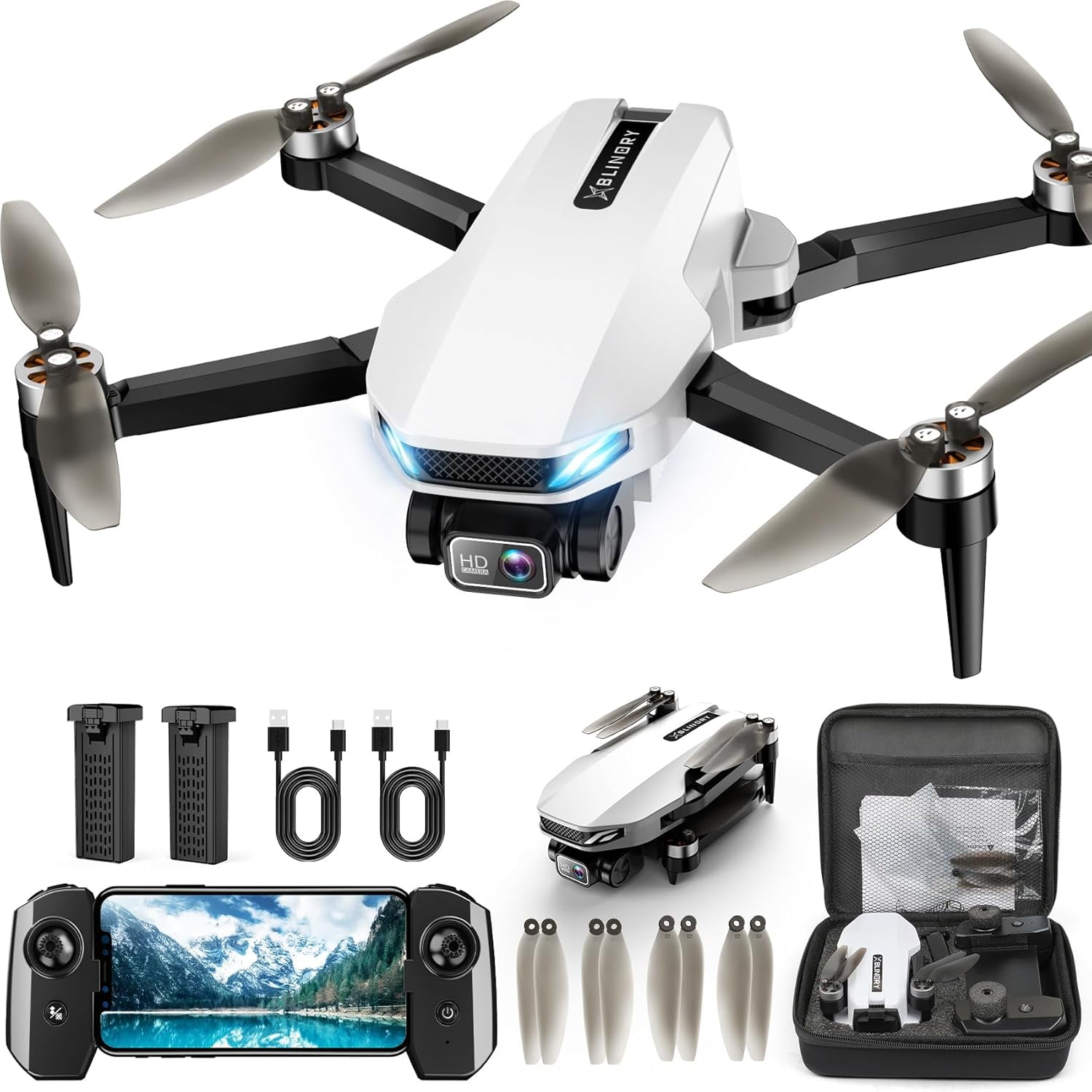ドローン Potensic T25 Potensic T25 GPS RC Drone with 2K HD Video Camera, 3x