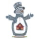 thumbnail image 1 of Cuadros Decorativos Kit de adornos de pintura de diamante de muñeco de nieve de Navidad de cristal luminoso (DZ691) Sywqhk Nuevos Originales, 1 of 9