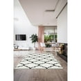 thumbnail image 2 of Modern Indoor Rectangular Carpet, Pad, Mat Ensley White Shag 2' x 3' Rug, 2 of 6