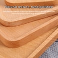 thumbnail image 2 of 1Pcs Dinnerware Flatware Wooden Tray Rectangular Rotundity Japanese Household Water Cup Tea Plate Dinner Plate Wooden Fruit Cake Pizza Plate Kitchen Utensils Set Dinnerware Flatware, 2 of 5