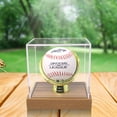 thumbnail image 5 of Display Zone Gold Glove Baseball Display Case Holder – Clear Homerun Cube Keepsake Box for Signed, Autograph, and Game Balls, 5 of 7