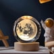 thumbnail image 1 of 3D Galaxy Crystal Ball Night Light for Kids with Colorful LED Light Base, Color Changing Light with Remote, 1 of 5