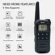 thumbnail image 2 of Walkie Talkie Joycall JF-22 de largo alcance recargable negro, 2 of 7