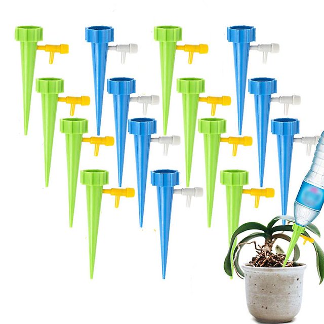 12 aspersores automáticos ajustables, fáciles de regar, para plantas en macetas, flores, jardín y plantas de interior