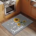 thumbnail image 2 of Sunflowers Entryway Rug 2'x3'&nbsp; Non Slip Front Door Mats, Spring Summer Bees Yellow Floral Grey Entrance Rugs Indoor Outdoor Carpet, Washable Floor Mats Small Area Rug for Bedroom Kitchen, 2 of 8